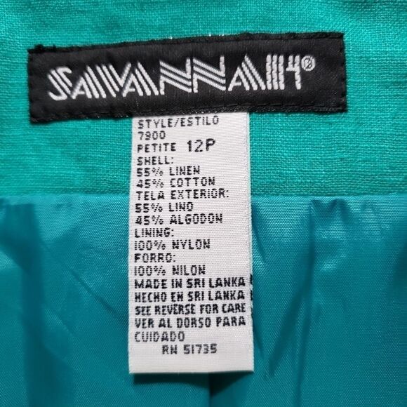 *Savanni linen/cotton jacket, 12P, NWT - Picture 3 of 3